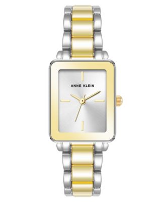 Женские кварцевые часы Anne Klein с двухцветным браслетом из сплава, 21 мм