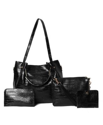 Женская сумка-тоут из крокодиловой кожи с высоким содержанием соуса