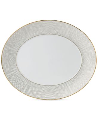 Овальное сервировочное блюдо Wedgwood Gio Gold 13