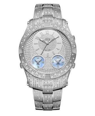 Мужские часы JBW с бриллиантом Jet Setter III (1 карат) из нержавеющей стали