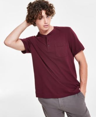 Мужской повседневный карман Henley с коротким рукавом Sun Stone созданный для Macys 5990₽