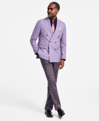 Мужское приталенное двубортное спортивное пальто из смеси шерсти Tallia 59190₽