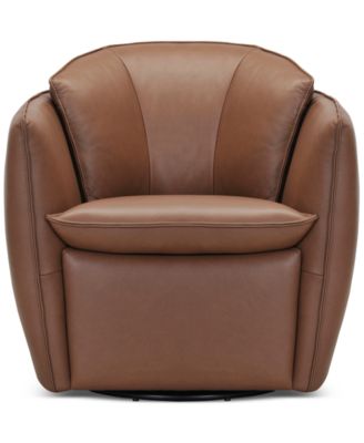 Кожаное вращающееся кресло Kettner 32 дюйма, созданное для Macy's orange