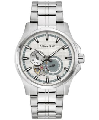 Мужские автоматические часы Caravelle с браслетом из нержавеющей стали 42 мм
