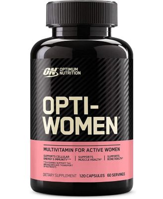 Optimum Nutrition, Мультивитамины Opti-Women для активных женщин, 120 капсул, 60 порций черного цвета.