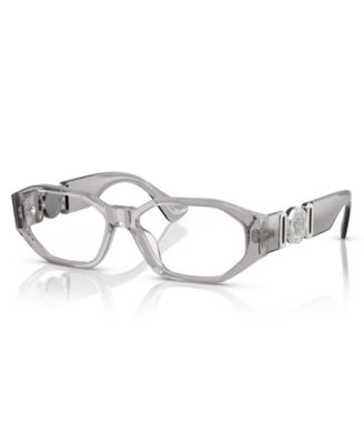 Очки Versace Man из пластика неправильной формы VE3320U Biggie Eyeglasses серого цвета
