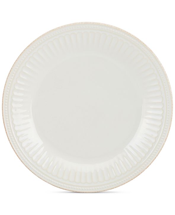 Lenox Dinnerware Stoneware French Perle Groove White Dinner Plate ...