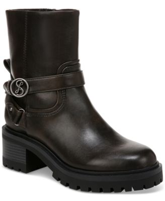 Женские мотоботинки Sam and Libby на плоской подошве Owen Lug