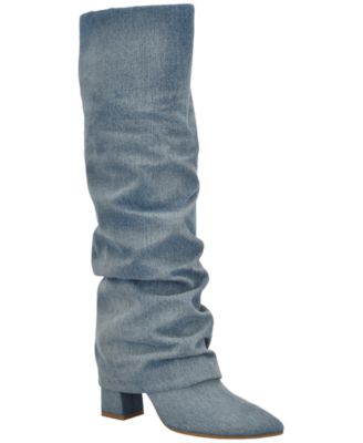 Женские складывающиеся полусапожки GUESS Geima высотой до колена 27090₽
