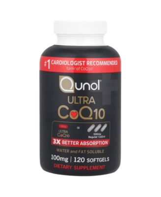 Qunol Ultra CoQ10 100 мг - 120 мягких капсул без цвета