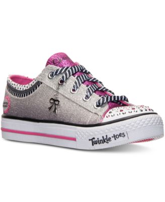 skechers twinkle toes charmingly chic girls light up sneakers