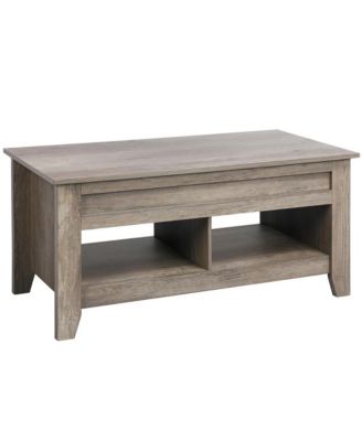 Журнальный столик Yaheetech Shaker Design с подъемной столешницей для хранения вещей и 2 открытыми полками