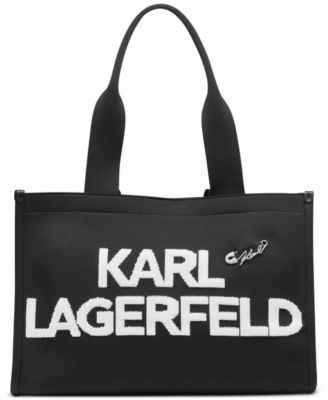 Большая сумка-тоут KARL LAGERFELD PARIS Kristina черного цвета
