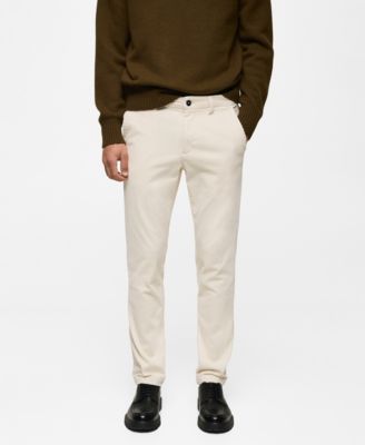 Мужские облегающие вельветовые брюки Mango