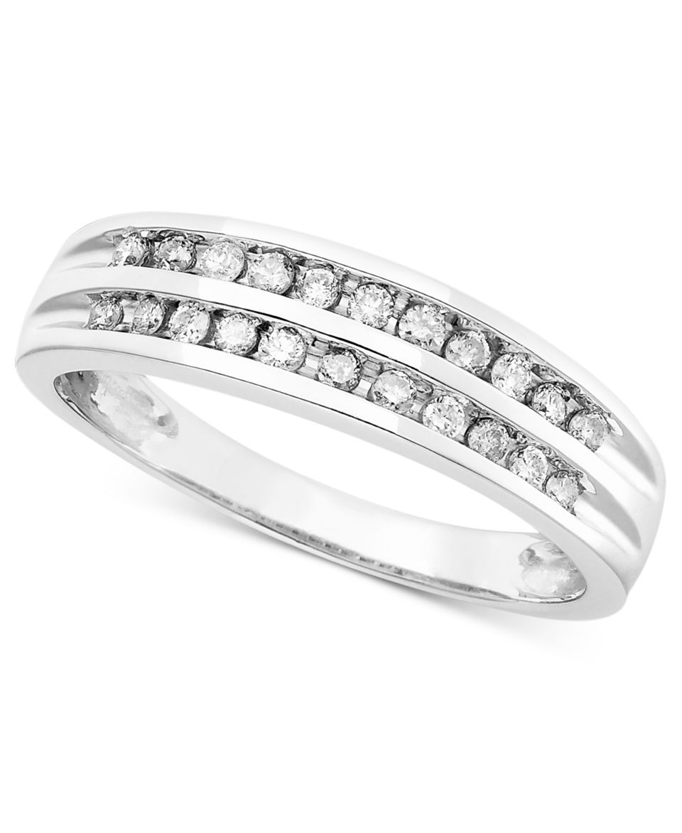 Diamond Ring, 14k White Gold Diamond Band (1/4 ct. t.w.)