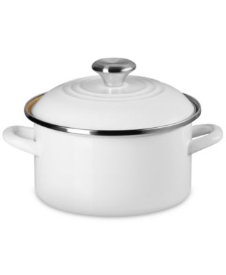 Эмаль Le Creuset на стальной Маленькой Кастрюле для запекания весом 3,8 Карата.