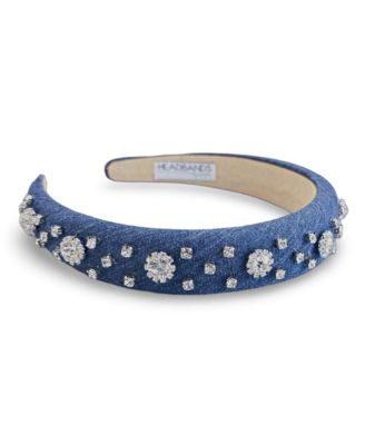 Классические повязки на голову Hope с мягкой подкладкой - Джинсовые стразы