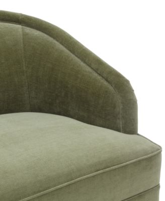 Вращающееся кресло из ткани Lelina, эксклюзивно представленное в Macy's green