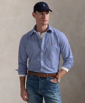 Мужская оксфордская рубашка Polo Ralph Lauren, сшитая на заказ