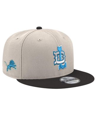 Мужская кепка-бейсболка New Era кремового/синего цвета Detroit Lions City Originals 9FIFTY Snapback