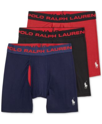 Мужские трусы-боксеры Polo Ralph Lauren 3-Pk. Идеальные боксерские трусы-мешочки