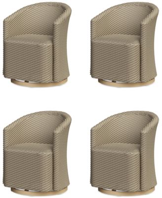 Набор вращающихся стульев Reid Outdoor Dining из 4 предметов, созданный для Macy's