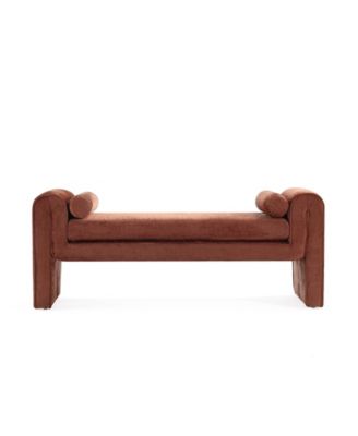 Современная скамья с обивкой из синели Manhattan Comfort Concord 59