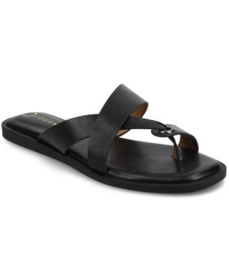 Женские босоножки на плоской подошве с ремешками Prizzie Toe из коллекции Journee, черные