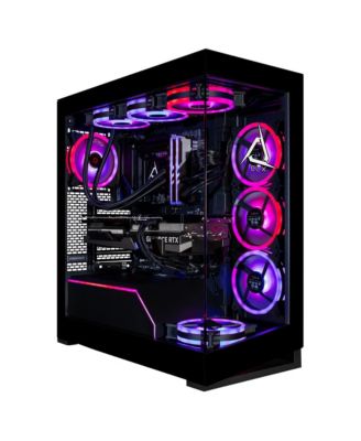 Игровой настольный компьютер CLX Horus - 24-ядерный процессор Intel Core Ultra 9 с жидкостным охлаждением, 285 Кбит/с, 3,7 ГГц, 96 ГБ оперативной памяти DDR5, видеокарта GeForce RTX 5090, 32 ГБ GDDR7, 2 ТБ SSD, 8 ТБ HDD, WiFi, Windows 11 Home 64-разрядная
