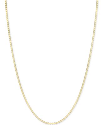 Macy's Box-Link Chain Necklace (3/4mm 