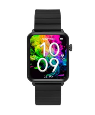 Умные часы Armitron Connect Matrix из черного силикона, 44 мм