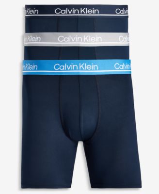 Мужские трусы-боксеры Calvin Klein из микрофибры Plus, впитывающие влагу, упаковка из 3 штук