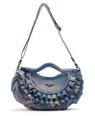 Большая сумка через плечо с оборками по краям от Betsey Johnson 23490₽