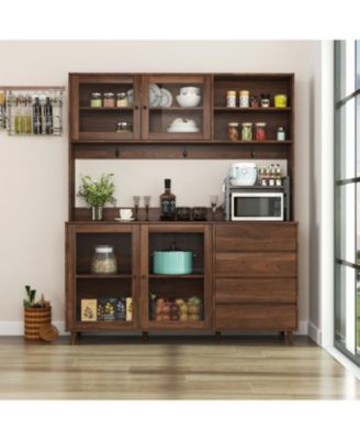 Кухонный шкаф-купе Streamdale Furniture 63" коричневый