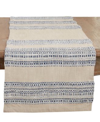 Настольная дорожка в полоску в изысканном стиле Saro Lifestyle, 16 