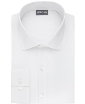 black dress shirt white collar