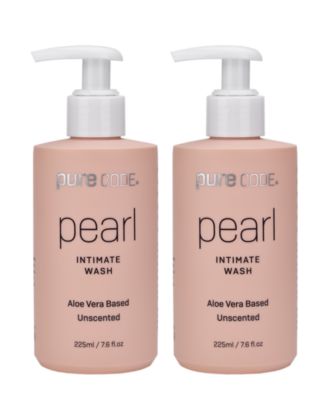 Средство для интимной гигиены PURECODE Pearl с пробиотиком на основе алоэ Вера и без запаха, 225 мл/7,6 жидких унций Duo white