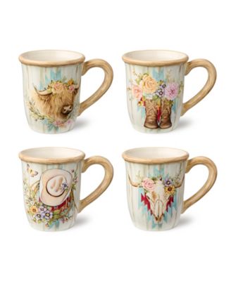 Сертифицированные международные кружки из розового дерева, набор из 4-х кружек