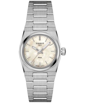 Женские швейцарские часы Tissot PRX с браслетом из нержавеющей стали 25 мм