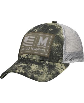 Мужская камуфляжная шапка дальнобойщика Under Armour из коллекции Maryland Terrapins Freedom Collection с блестящими характеристиками