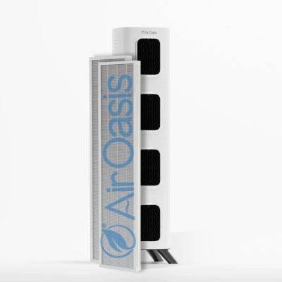 Комплект сменных фильтров iAdaptAir 2.0 H13 | Совместим с воздухоочистителями Air Oasis серии iAdapt Air 2.0 Pro | AOIA-2PRF white