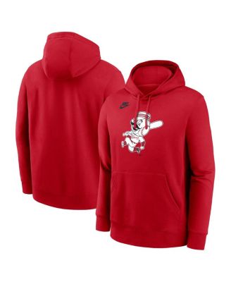 Мужская толстовка Nike Red Cincinnati Reds Cooperstown Collection с логотипом клуба, пуловер с капюшоном