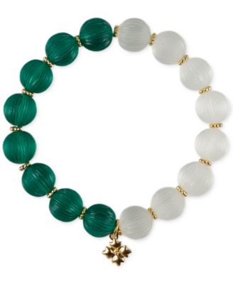 Стрейч-браслет Patricia Nash из разноцветных бусин золотистого цвета