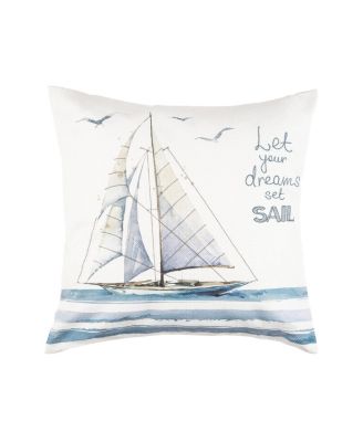 Позвольте Вашим мечтам отправиться в плавание На вышитой декоративной подушке