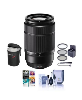 Объектив Fujifilm XC 50-230 мм f/4,5-6,7 OIS II, черный, в комплекте с комплектом фильтров 58 мм и программным обеспечением для ПК Photo Video Art Suite, черный