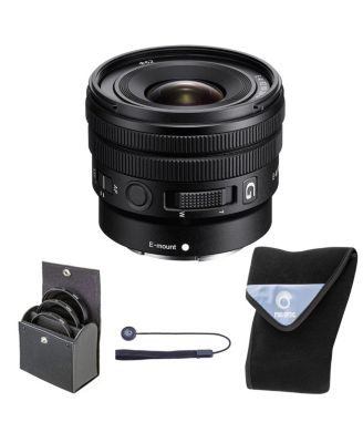 Объектив Sony E PZ 10-20 мм f/4 G, комплект с 62-миллиметровым фильтром Digital Essentials и пленкой для объектива 15x15