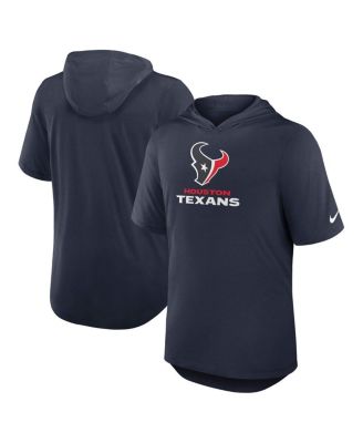 Мужская футболка с капюшоном Nike Navy Houston Texans Lockup Tri-Blend Hoodie