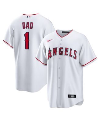 Мужские белые кроссовки Nike Los Angeles Angels 1 Dad Home Реплика Джерси белого цвета