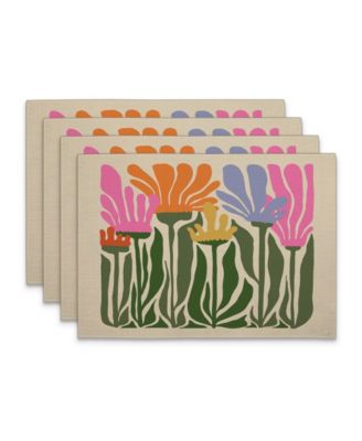 Тканевые салфетки CounterArt Matisse Garden Premier, набор из 4 штук