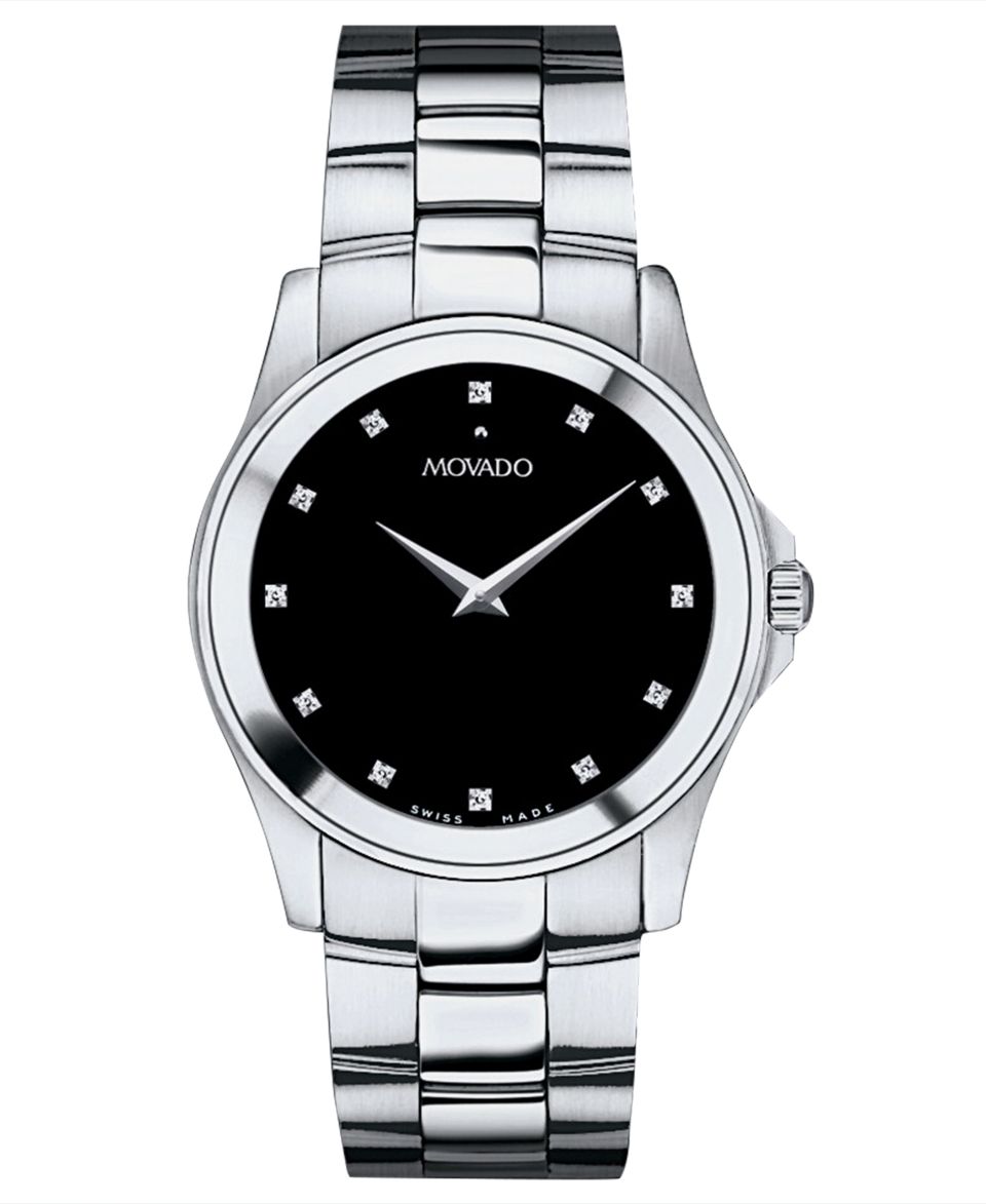 Movado Watch, Mens Swiss Stainless Steel Bracelet 38mm 0605962